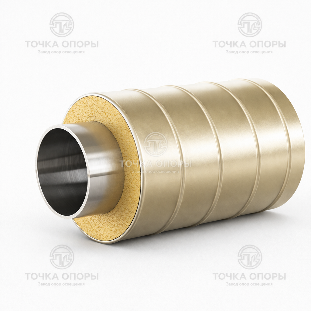 Труба ППУ стальная оболочка 1600х1420х12 мм ГОСТ 30732-2006