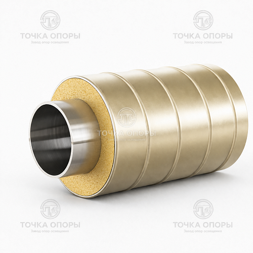 Труба ППУ стальная оболочка 125х32х3 мм ГОСТ 30732-2006